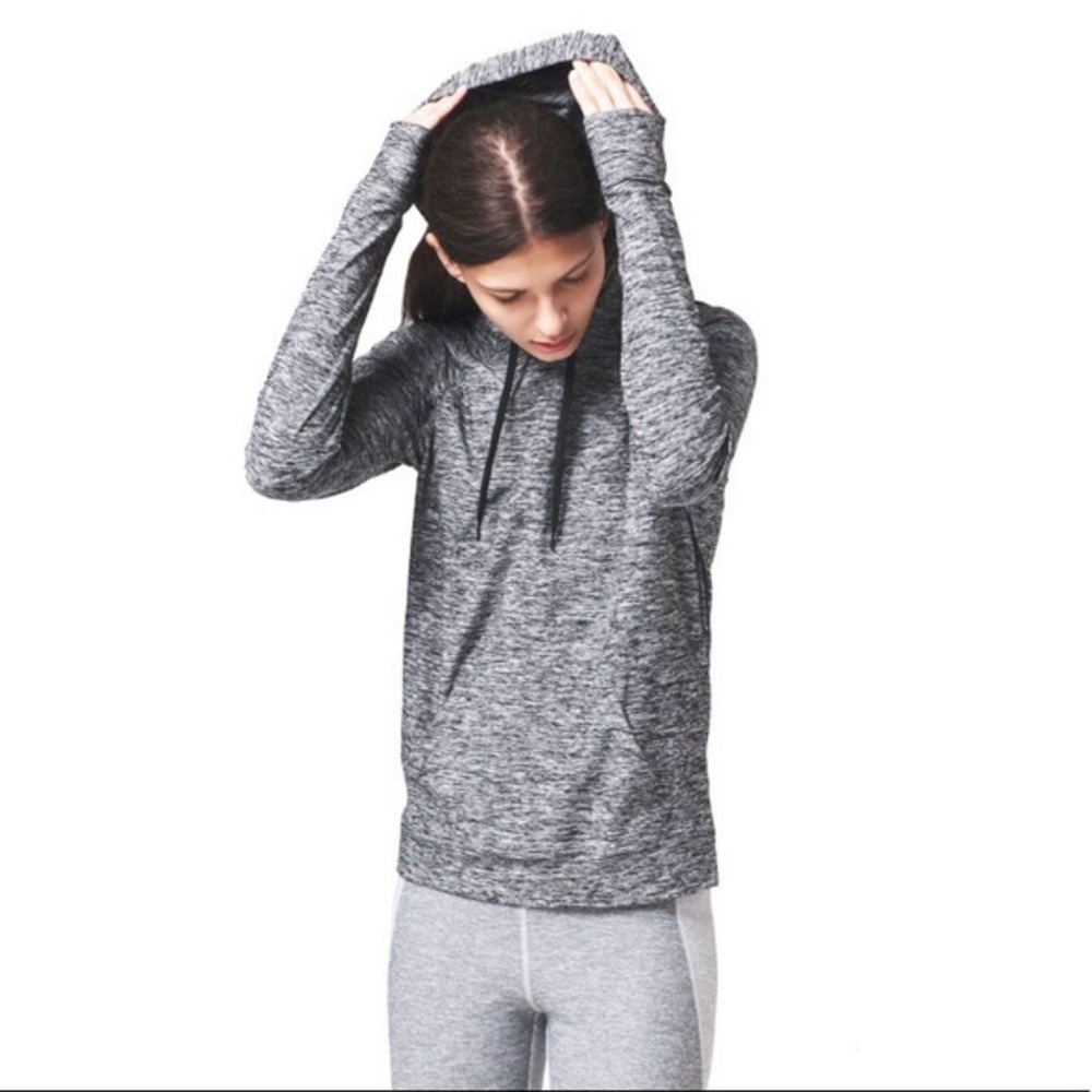 Gray outdoor voices hoodie - small